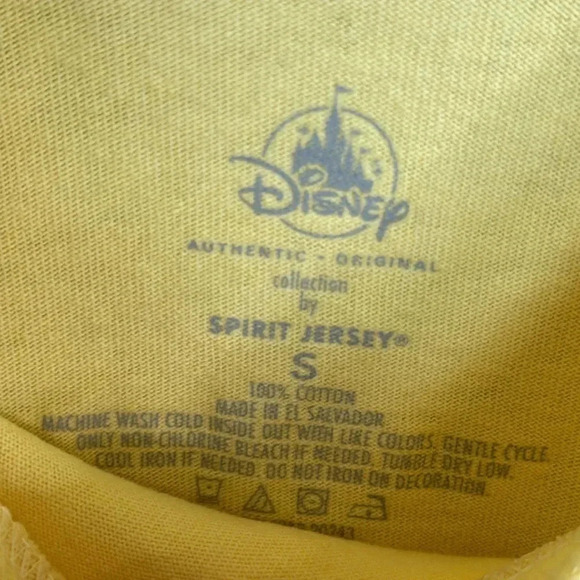 Walt Disney World Yellow Spirit Jersey Size Small - Picture 2 of 8